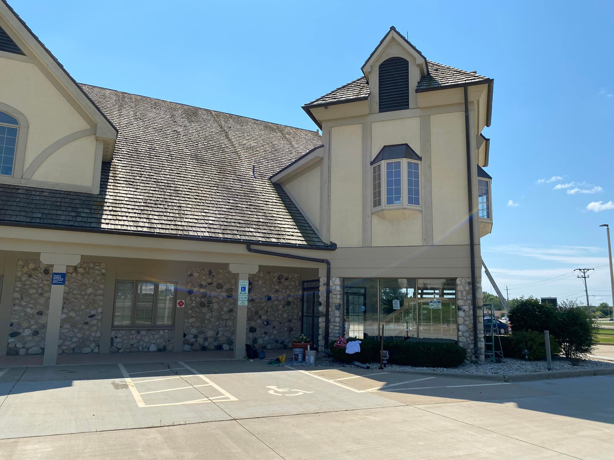 commercial outdoor painting project