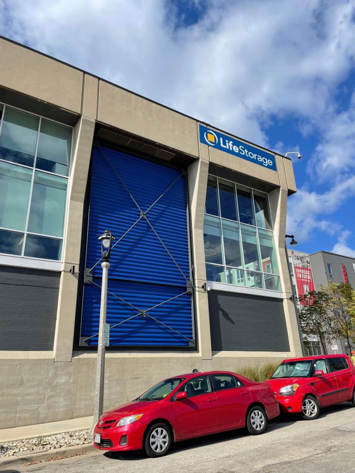 lifestorage door commercial painting job
