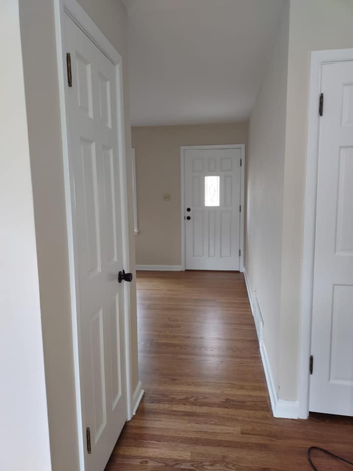 interior home painting around white doors