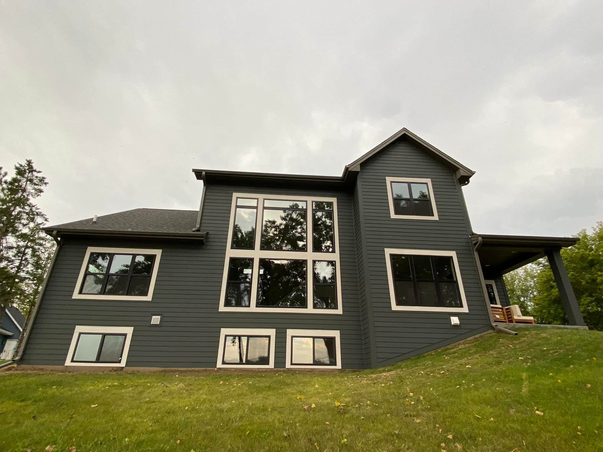 black exterior home paint